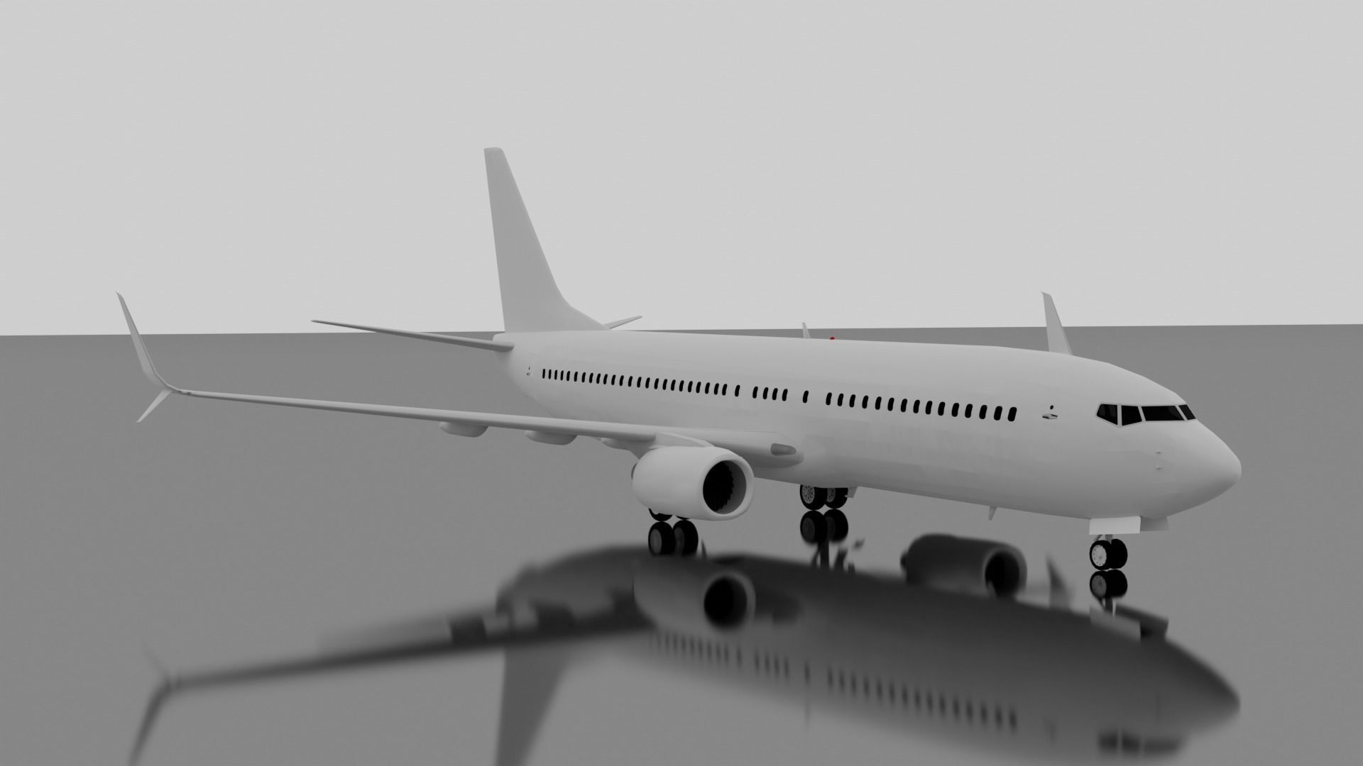 Boeing 737-800 w Split Scimitars  3D model_2