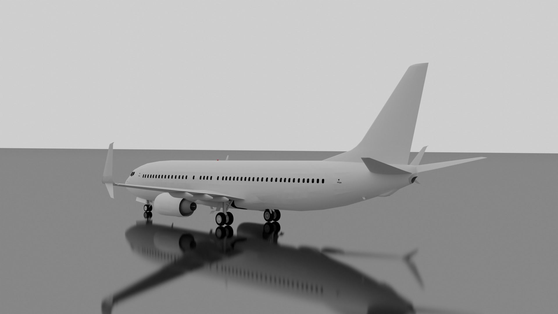 Boeing 737-800 w Split Scimitars  3D model_6