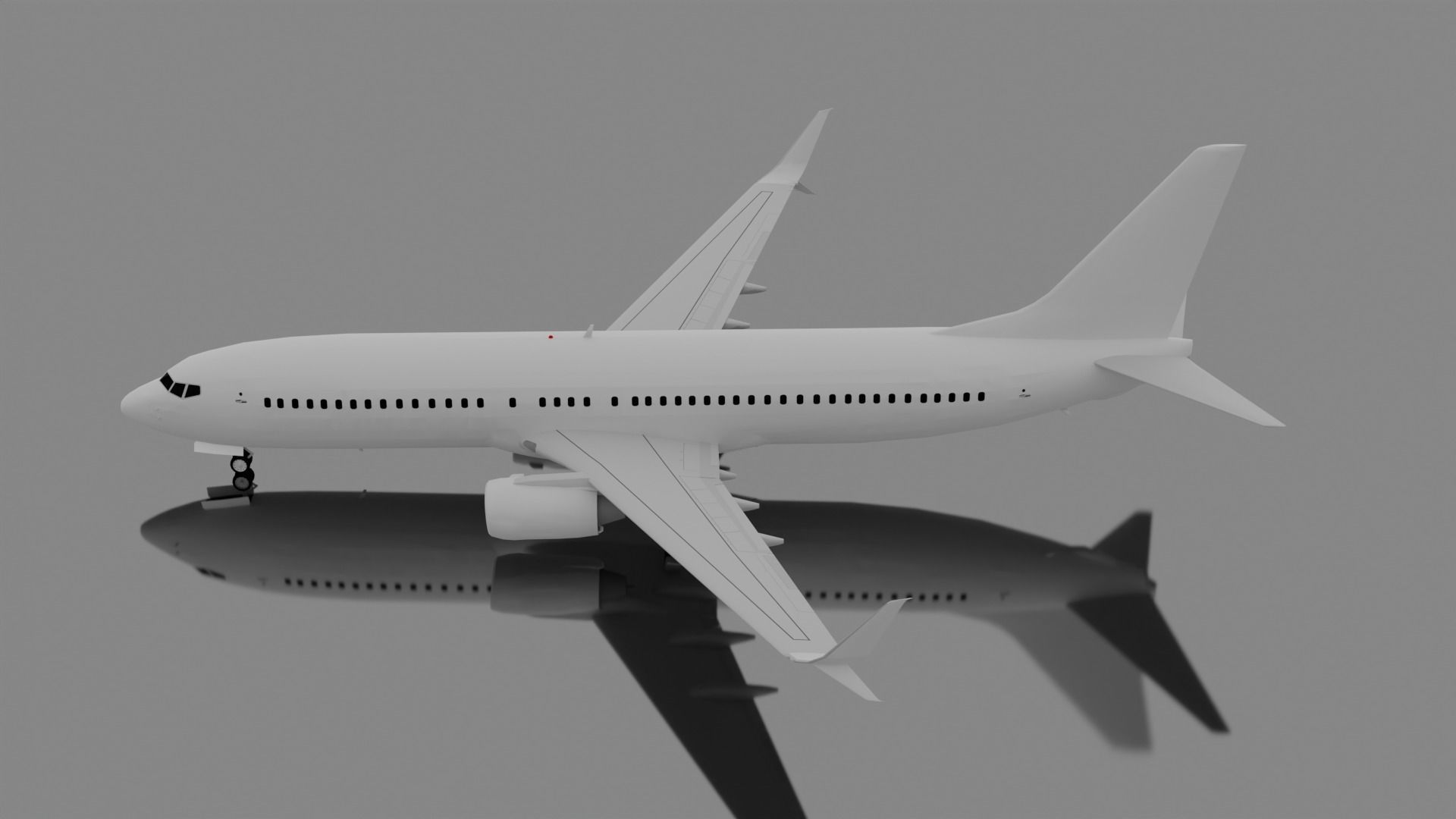 Boeing 737-800 w Split Scimitars  3D model_8