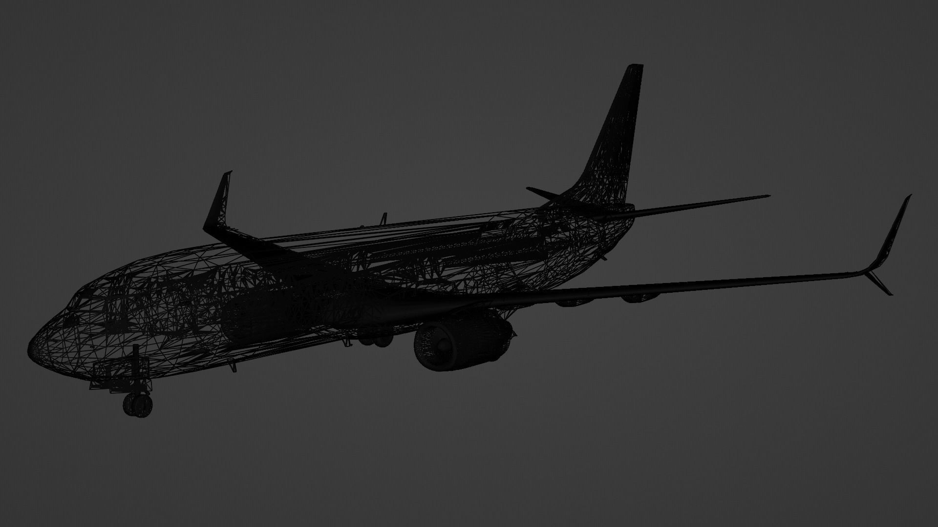Boeing 737-800 w Split Scimitars  3D model_10