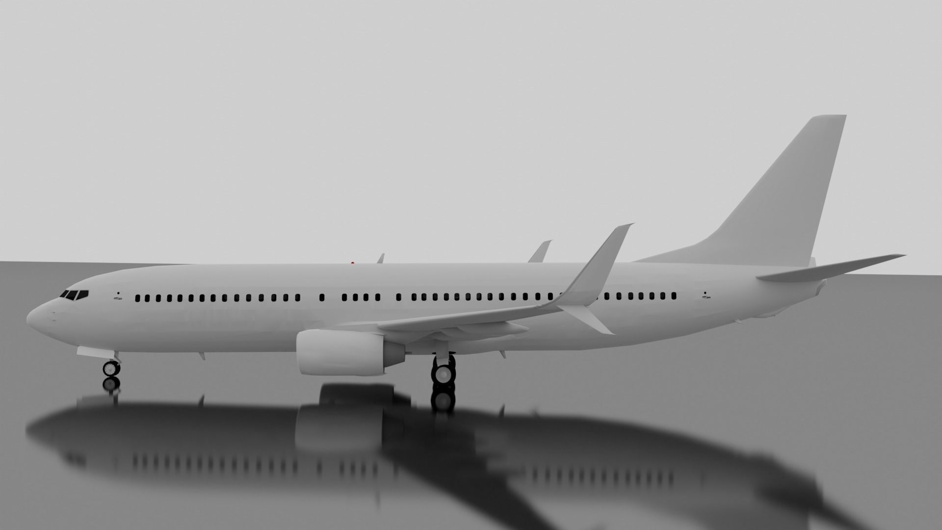 Boeing 737-800 w Split Scimitars  3D model_7