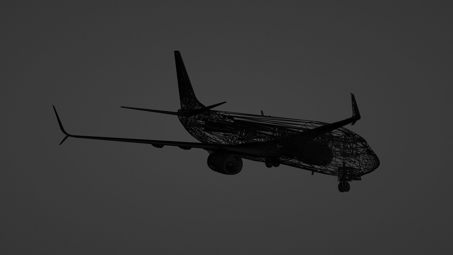 Boeing 737-800 w Split Scimitars  3D model_11