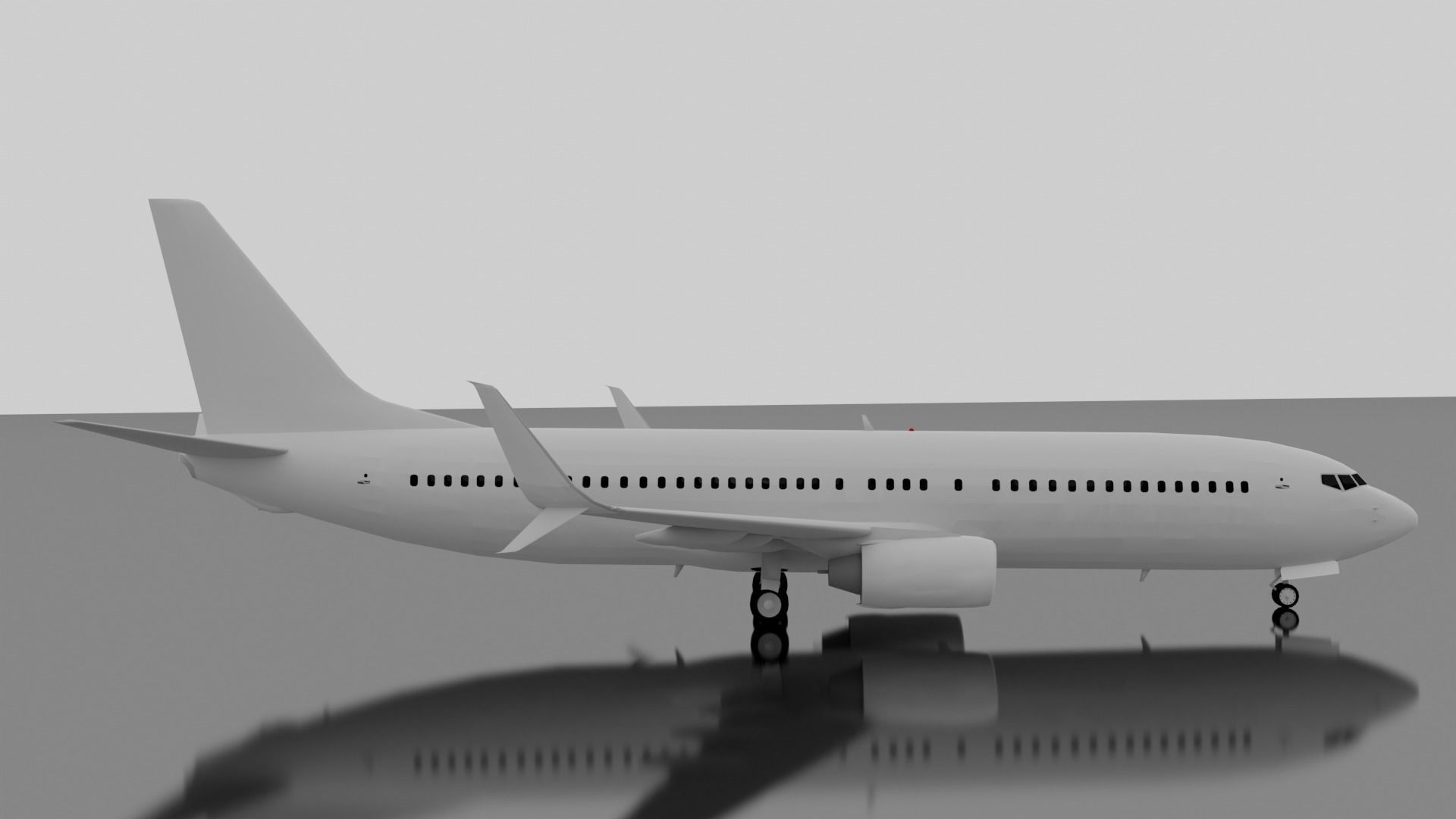 Boeing 737-800 w Split Scimitars  3D model_3