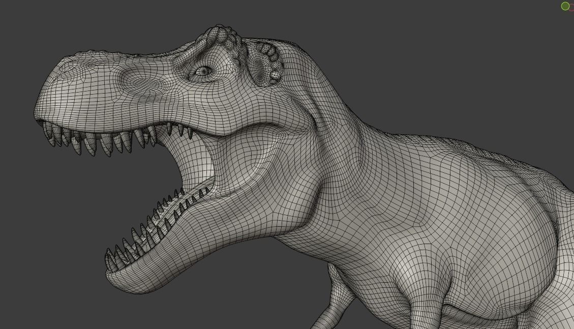 Tyrannosaurus Rex Animated and Rigged Low-poly 3D model_15