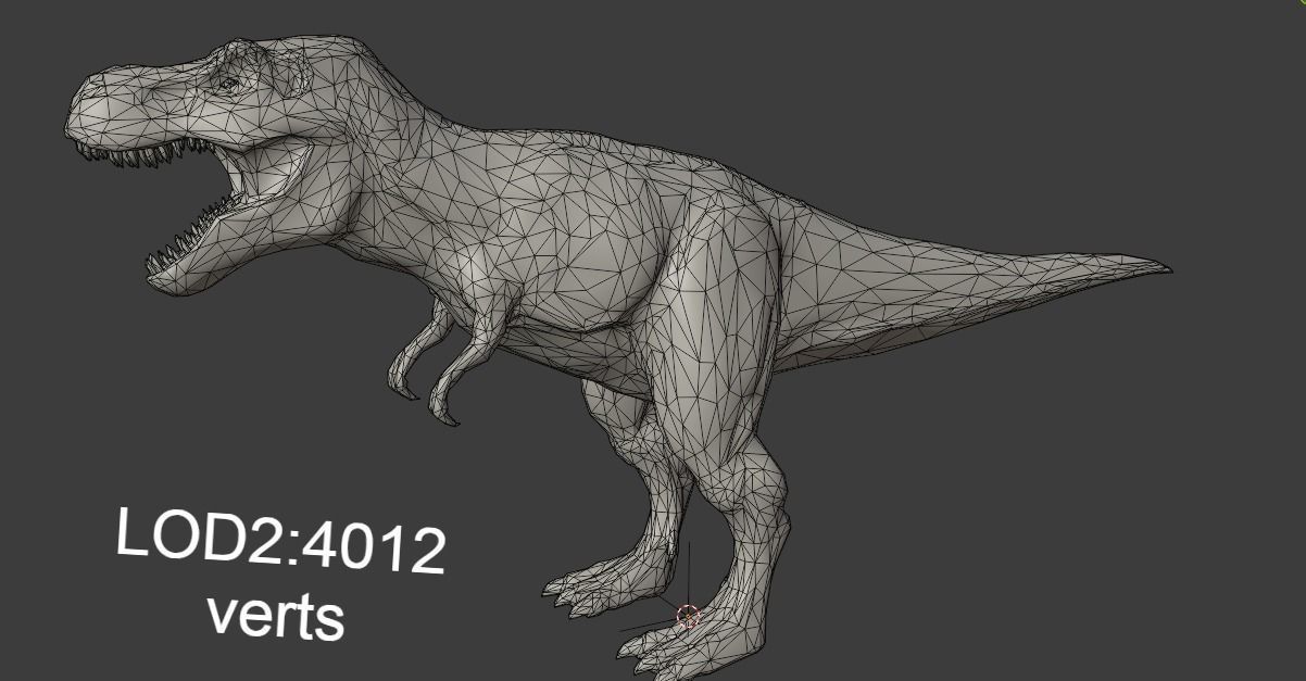 Tyrannosaurus Rex Animated and Rigged Low-poly 3D model_20