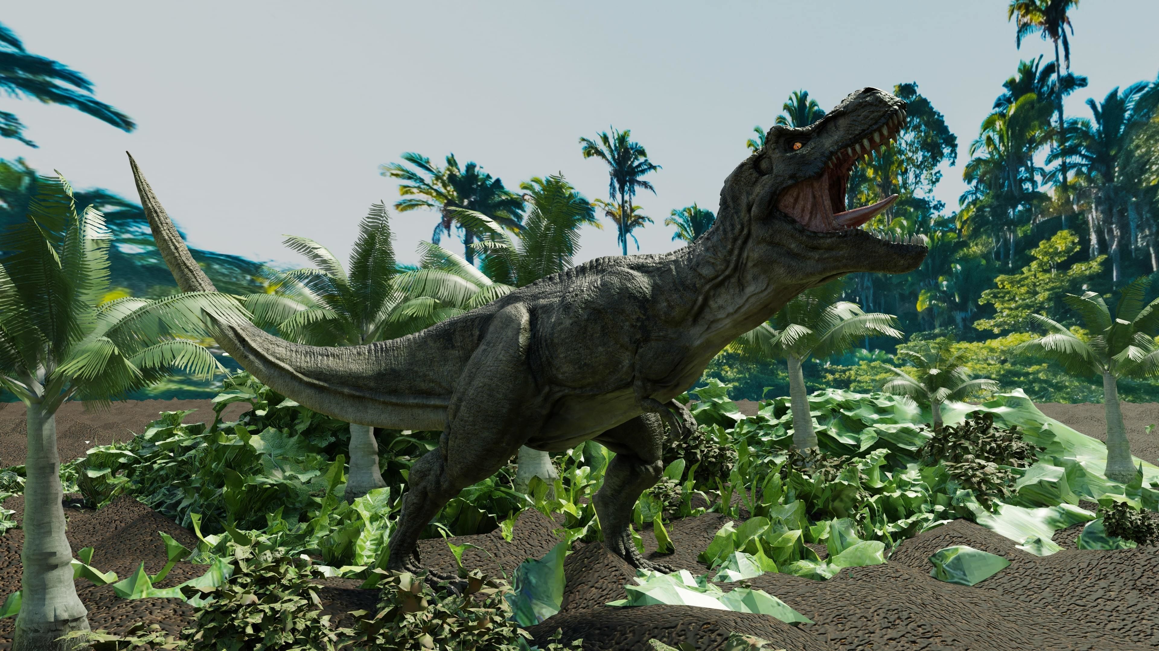 Tyrannosaurus Rex Animated and Rigged Low-poly 3D model_5