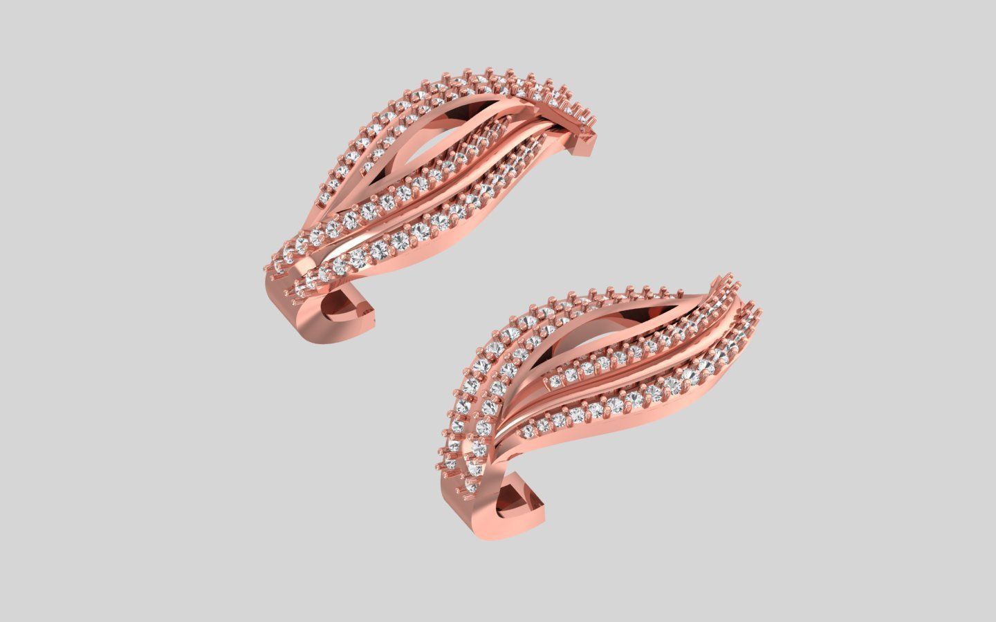 Pendant Earring Sets 3dm STL OBJ FBX Renders Details 3D print model_6