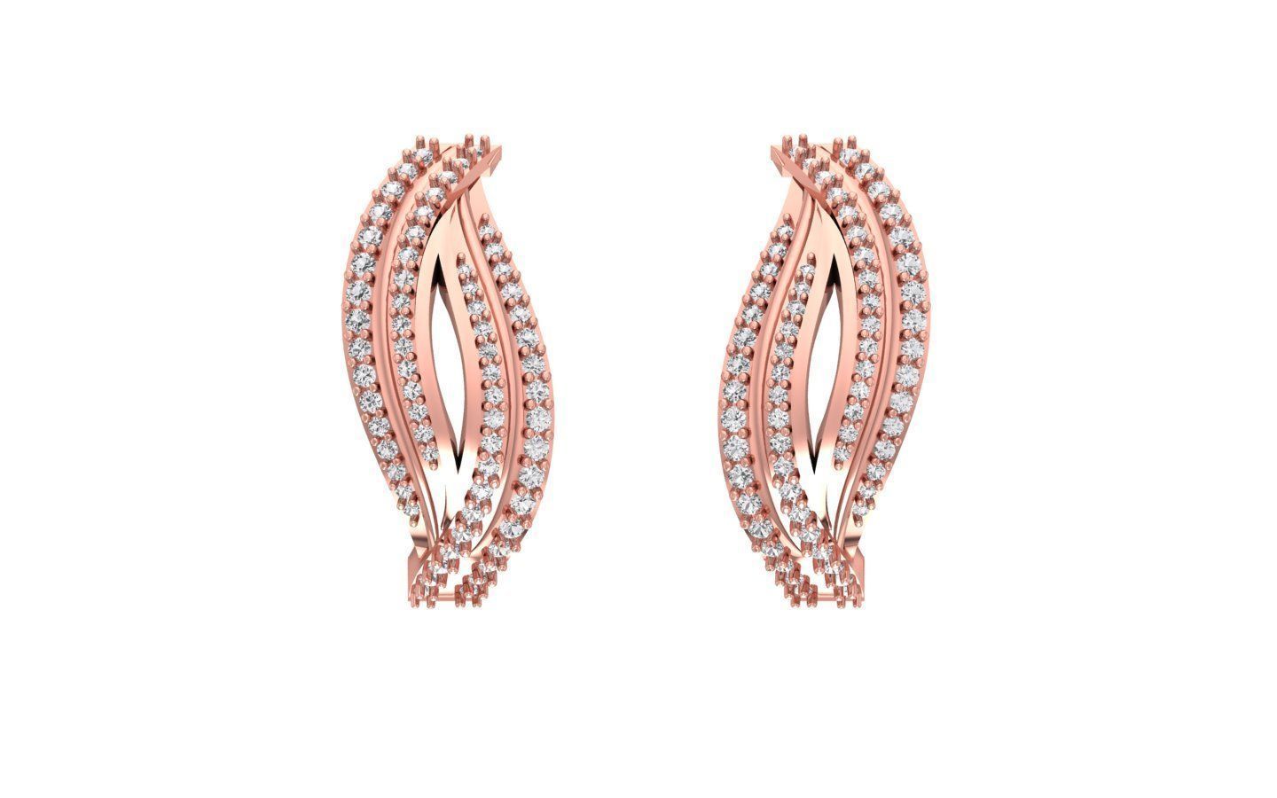 Pendant Earring Sets 3dm STL OBJ FBX Renders Details 3D print model_2