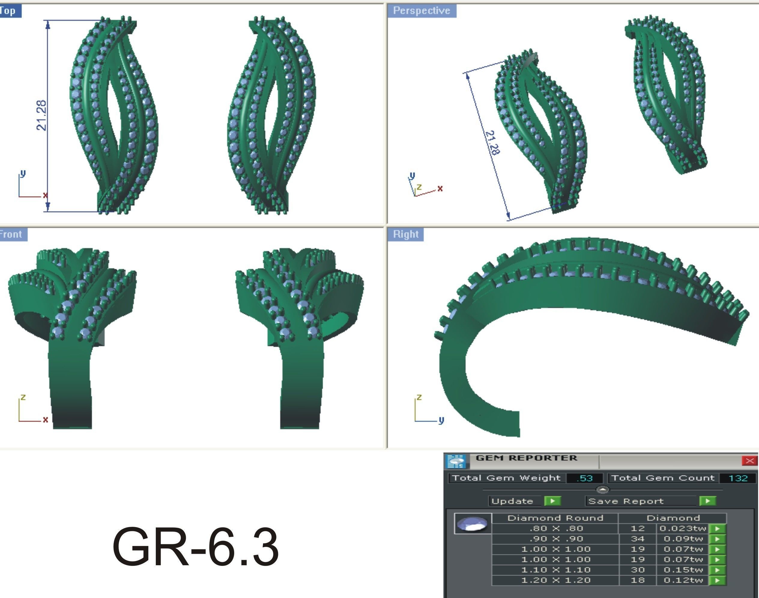 Pendant Earring Sets 3dm STL OBJ FBX Renders Details 3D print model_8