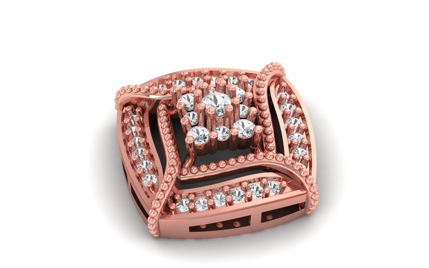 Pendant Earring Sets 3dm STL OBJ FBX Renders Details 3D print model_3