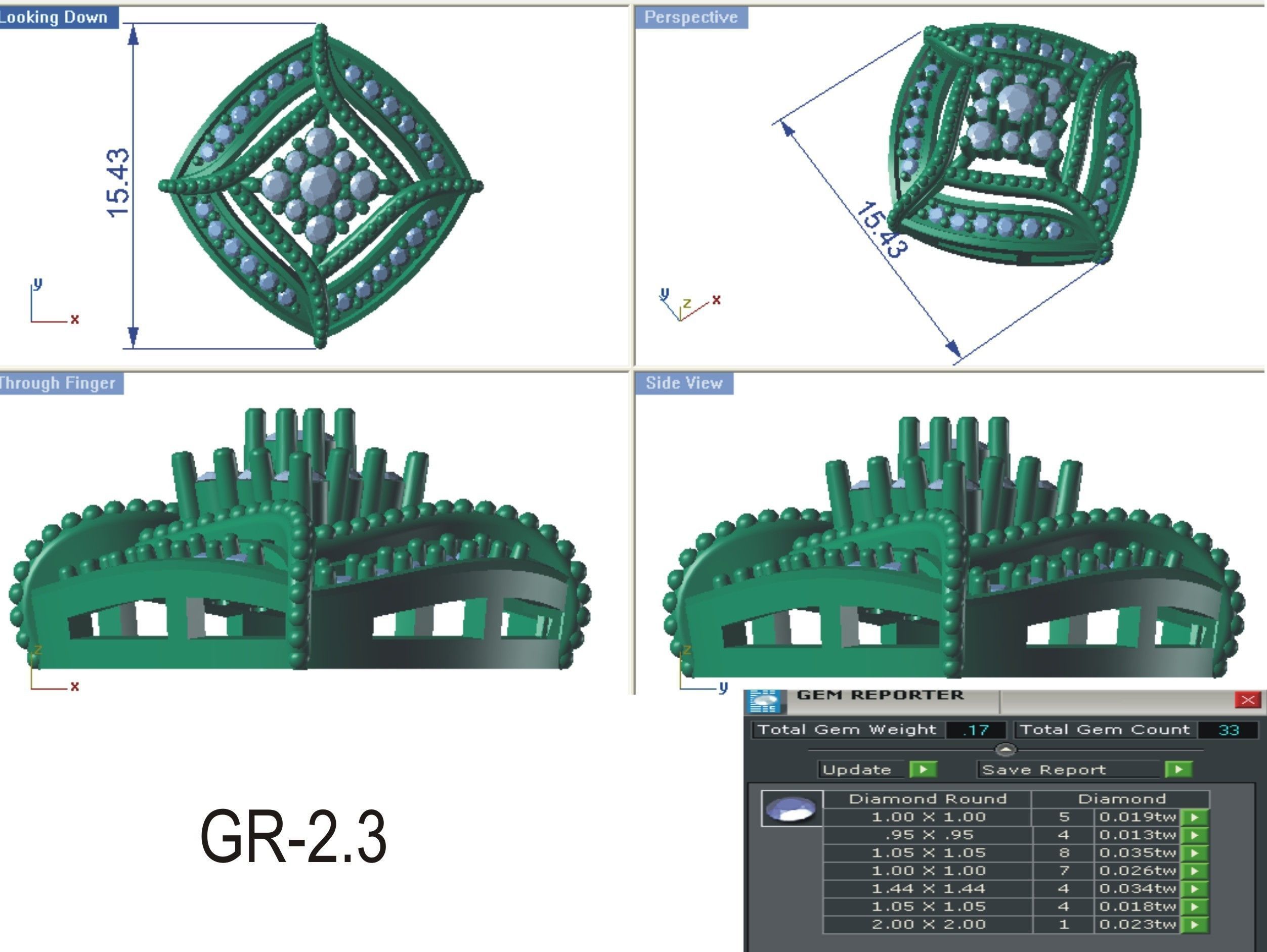 Pendant Earring Sets 3dm STL OBJ FBX Renders Details 3D print model_7