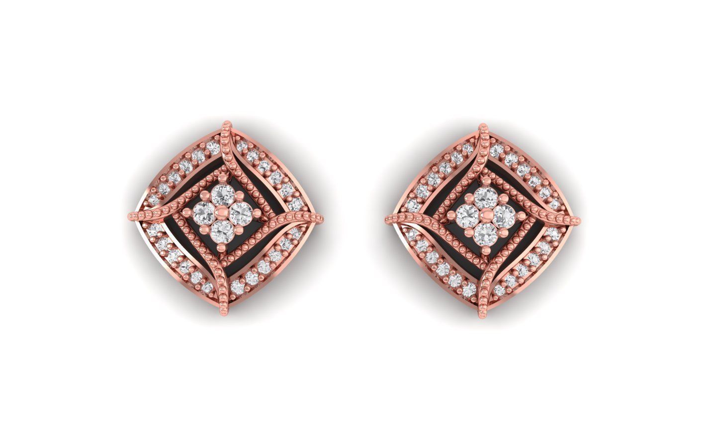 Pendant Earring Sets 3dm STL OBJ FBX Renders Details 3D print model_4