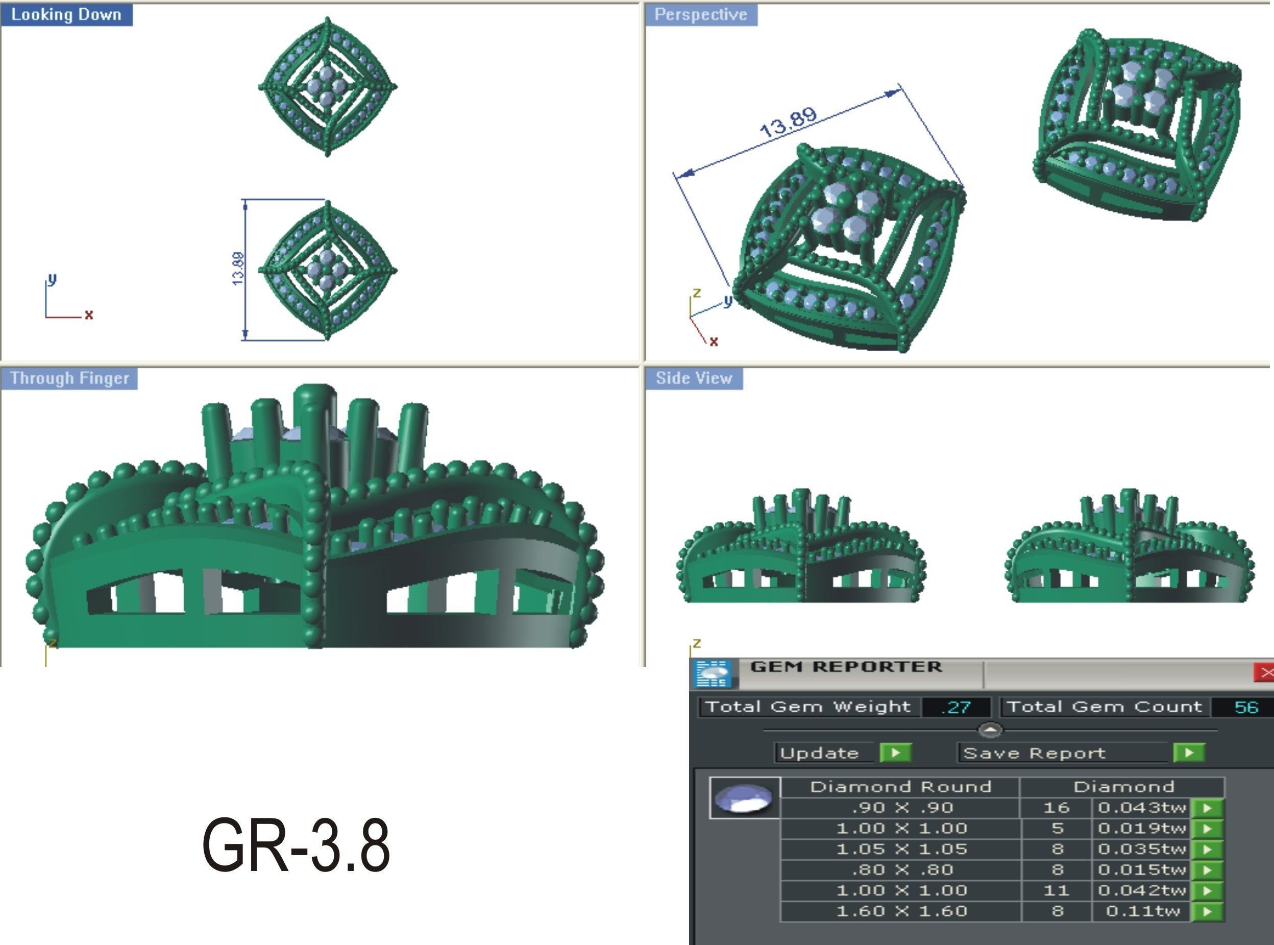 Pendant Earring Sets 3dm STL OBJ FBX Renders Details 3D print model_8
