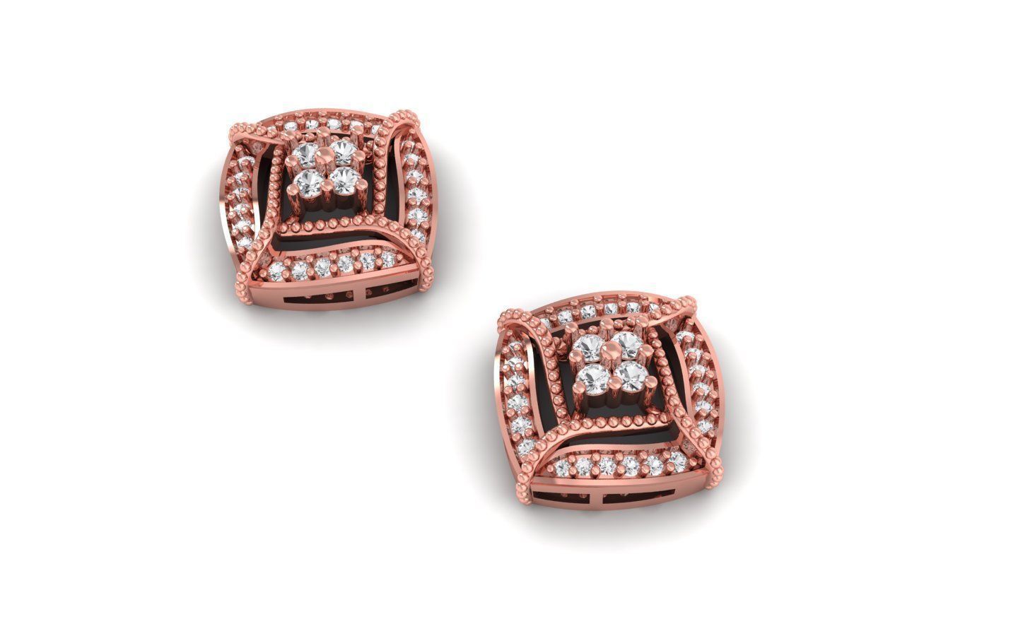 Pendant Earring Sets 3dm STL OBJ FBX Renders Details 3D print model_5