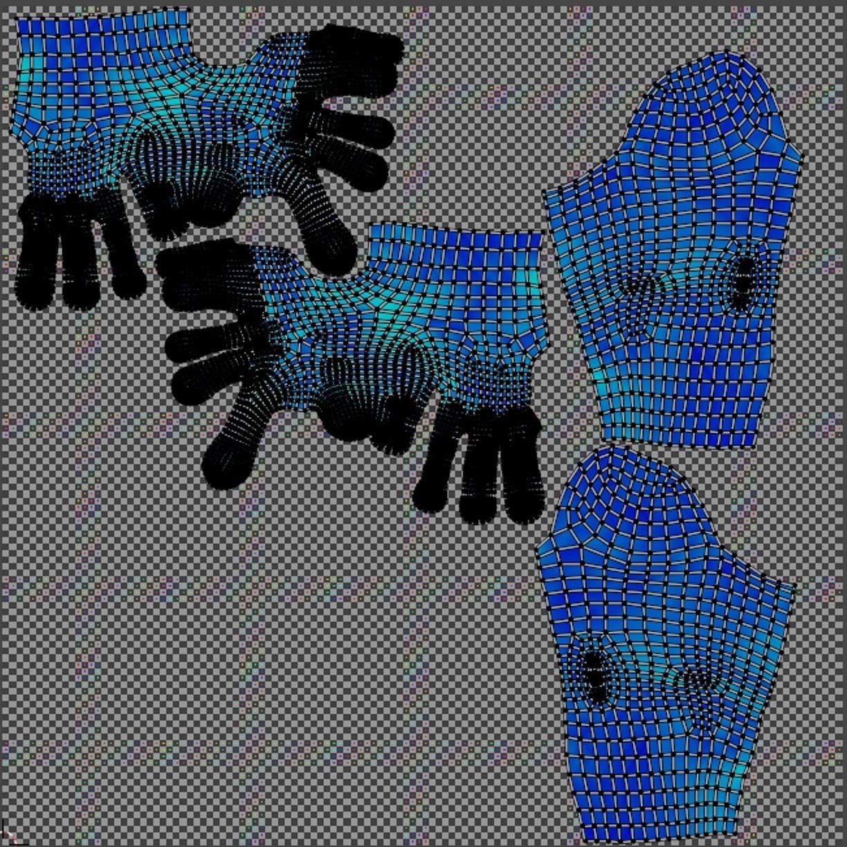 First Person Arms Low-poly 3D model_9