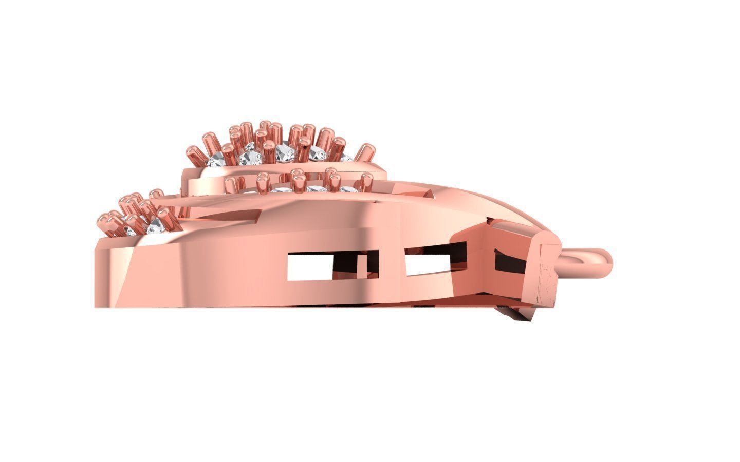 Pendant Earring Sets 3dm STL OBJ FBX Renders Details 3D print model_5