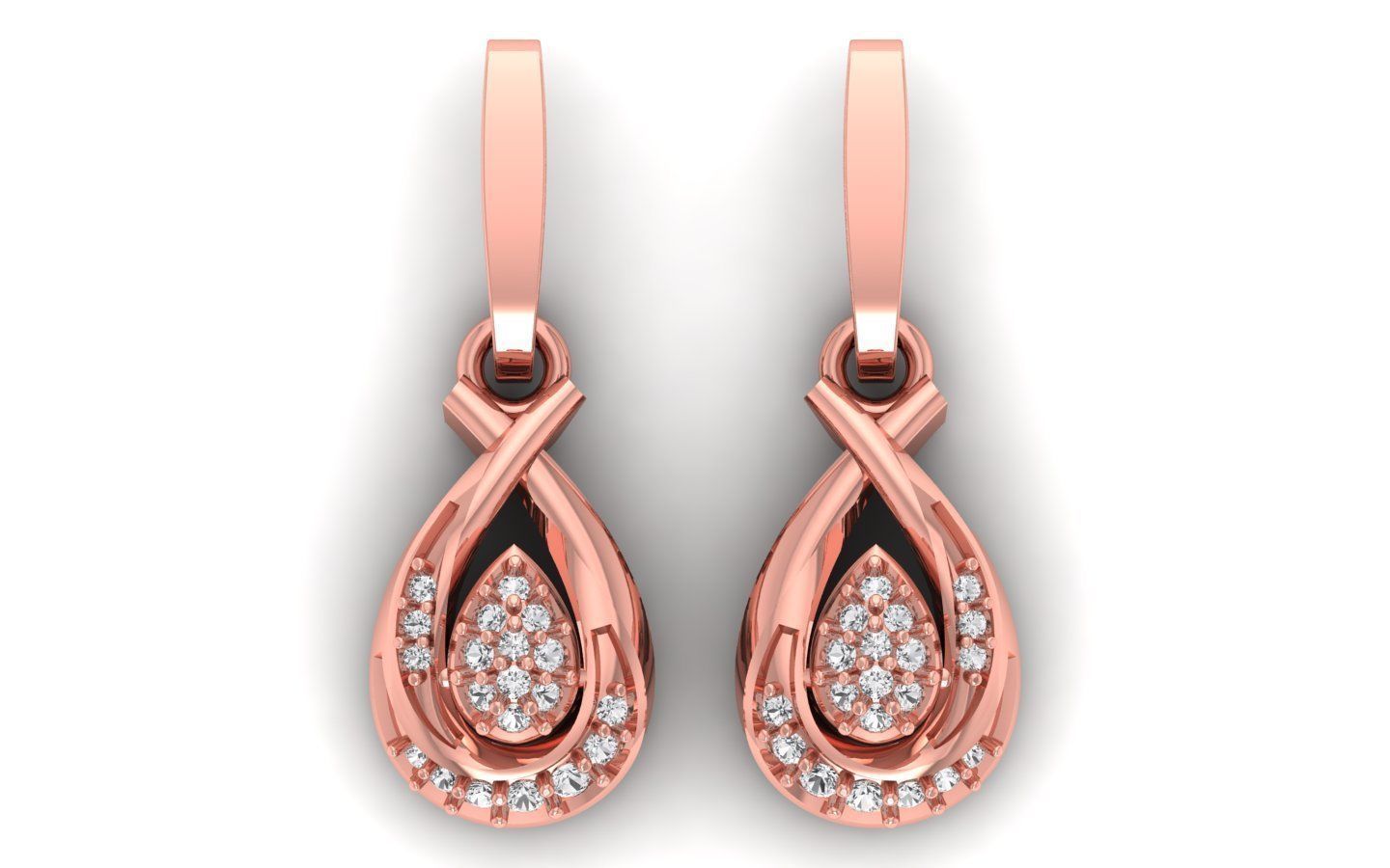 Pendant Earring Sets 3dm STL OBJ FBX Renders Details 3D print model_6