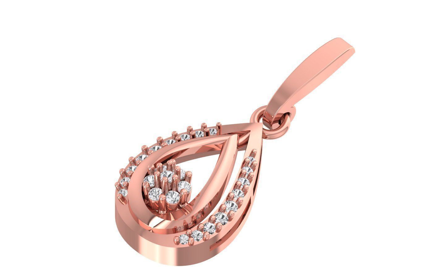 Pendant Earring Sets 3dm STL OBJ FBX Renders Details 3D print model_1