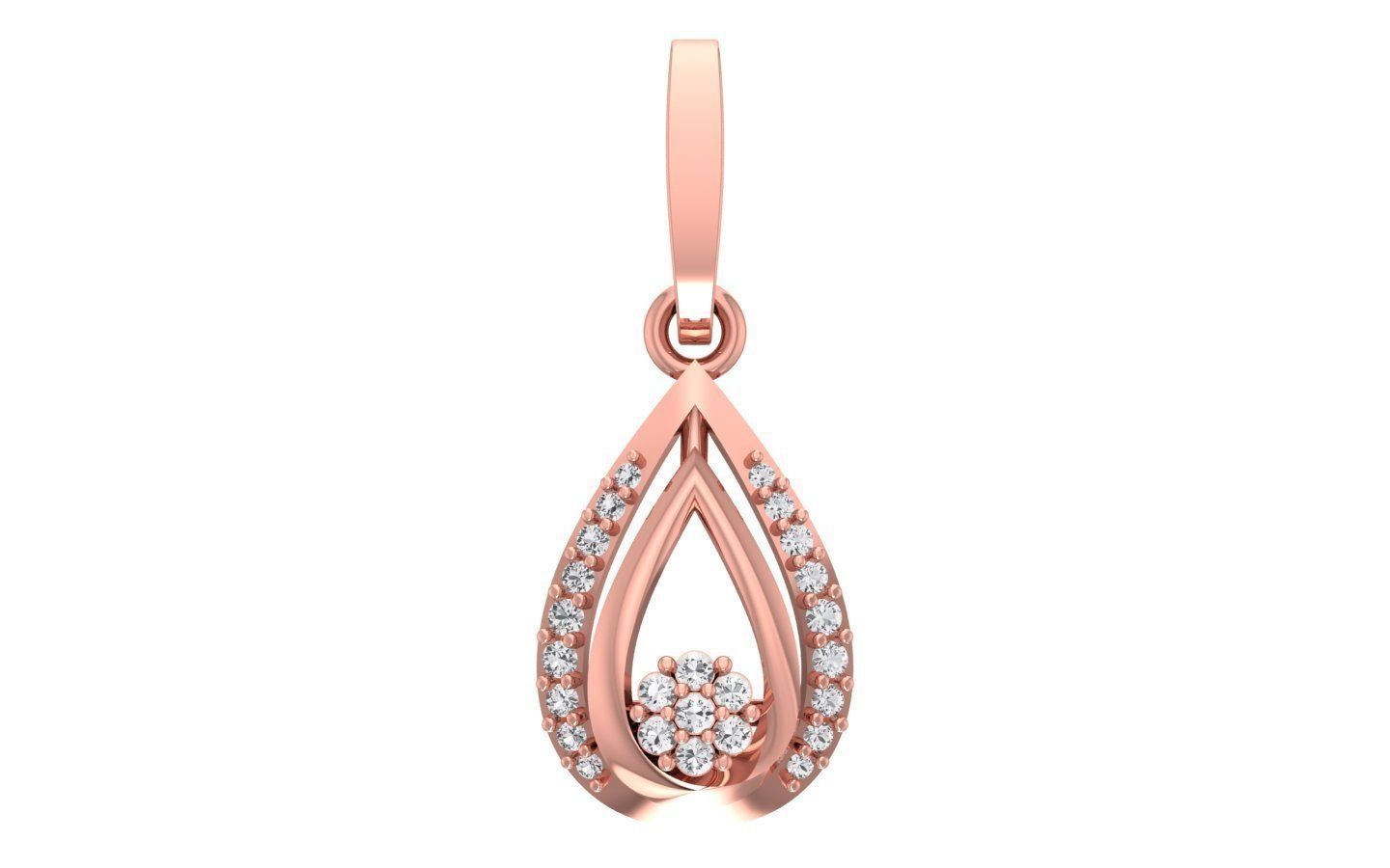 Pendant Earring Sets 3dm STL OBJ FBX Renders Details 3D print model_4