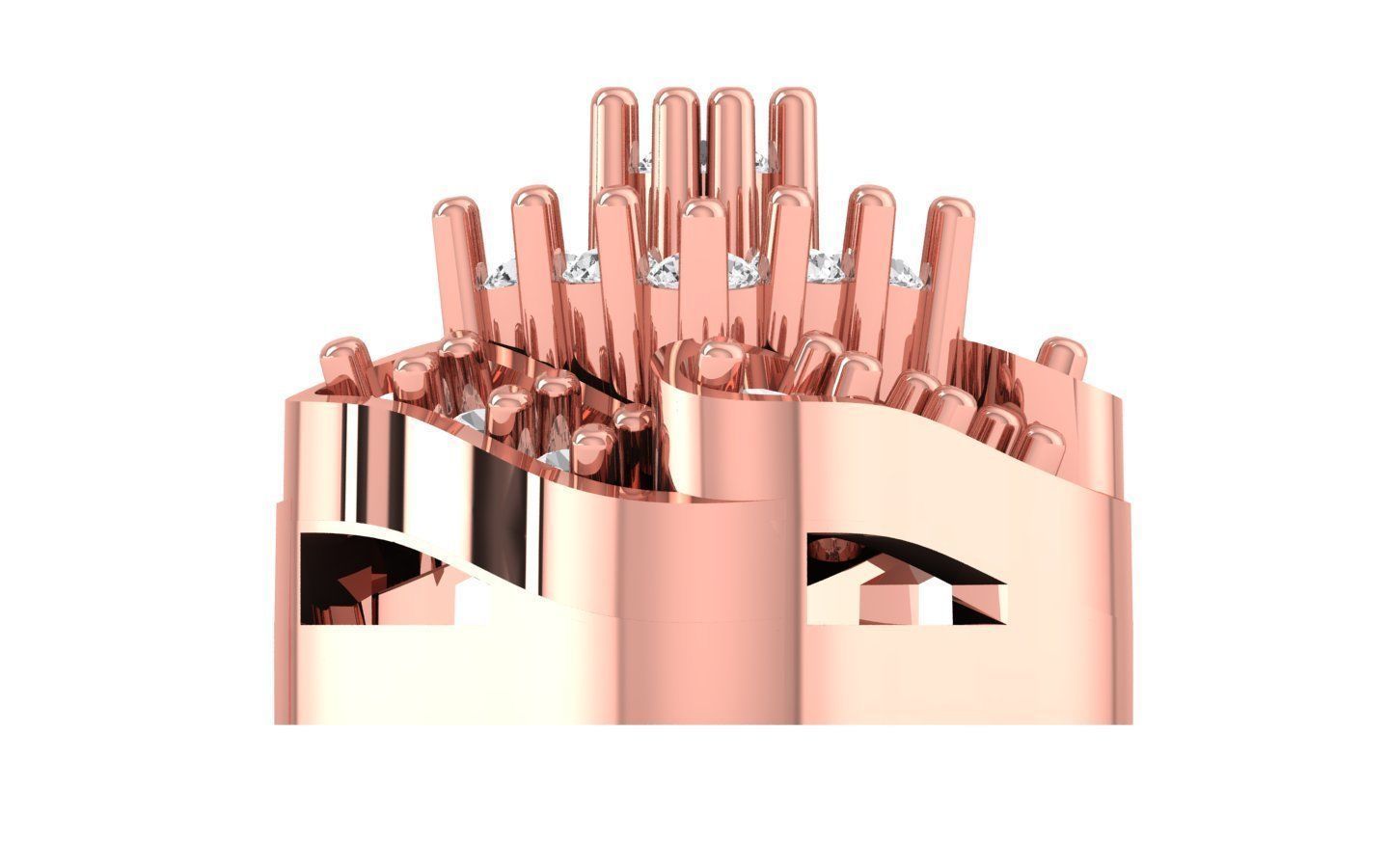 Pendant Earring Sets 3dm STL OBJ FBX Renders Details 3D print model_3