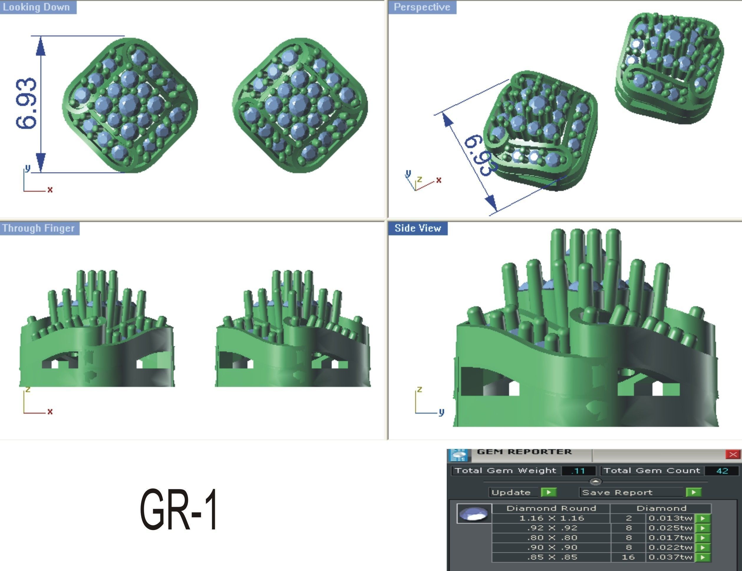 Pendant Earring Sets 3dm STL OBJ FBX Renders Details 3D print model_8
