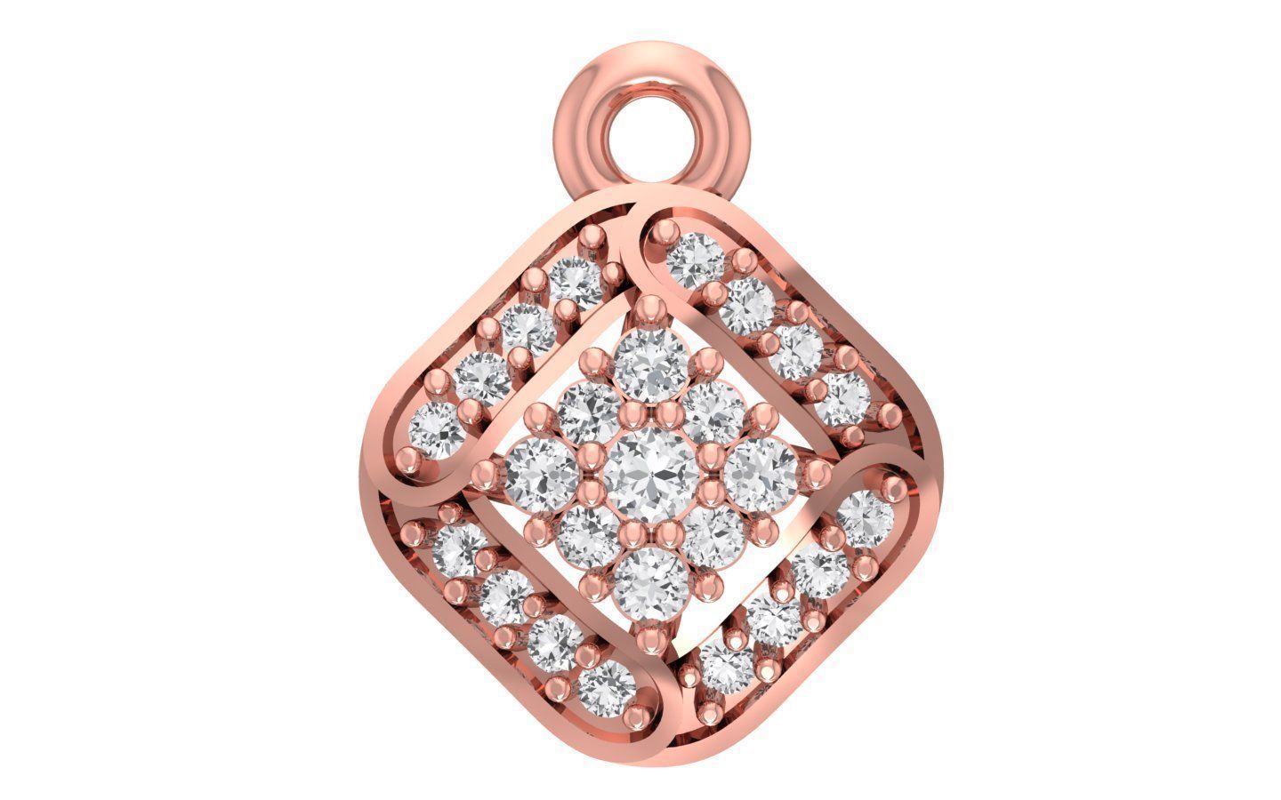 Pendant Earring Sets 3dm STL OBJ FBX Renders Details 3D print model_5