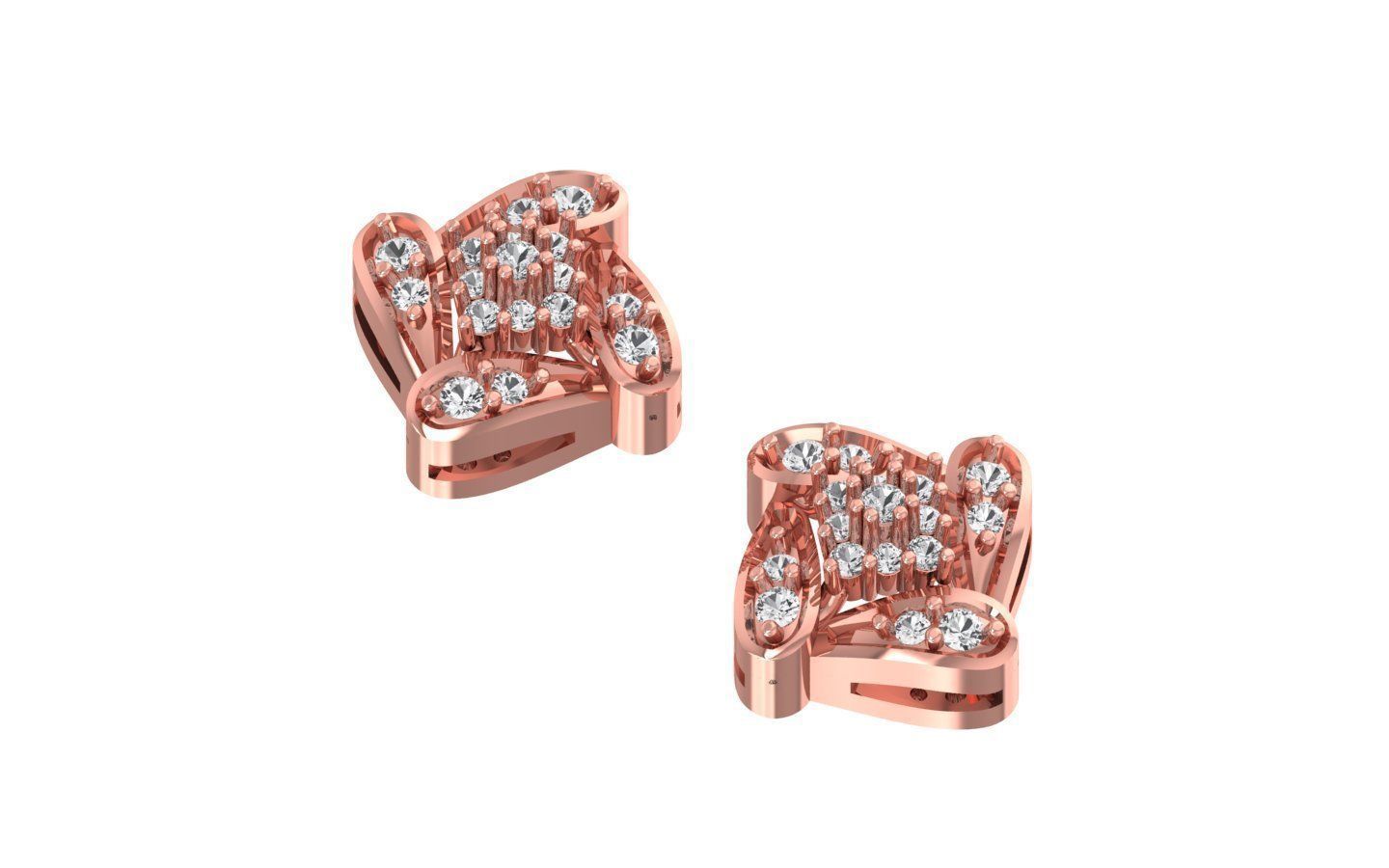 Pendant Earring Sets 3dm STL OBJ FBX Renders Details 3D print model_5