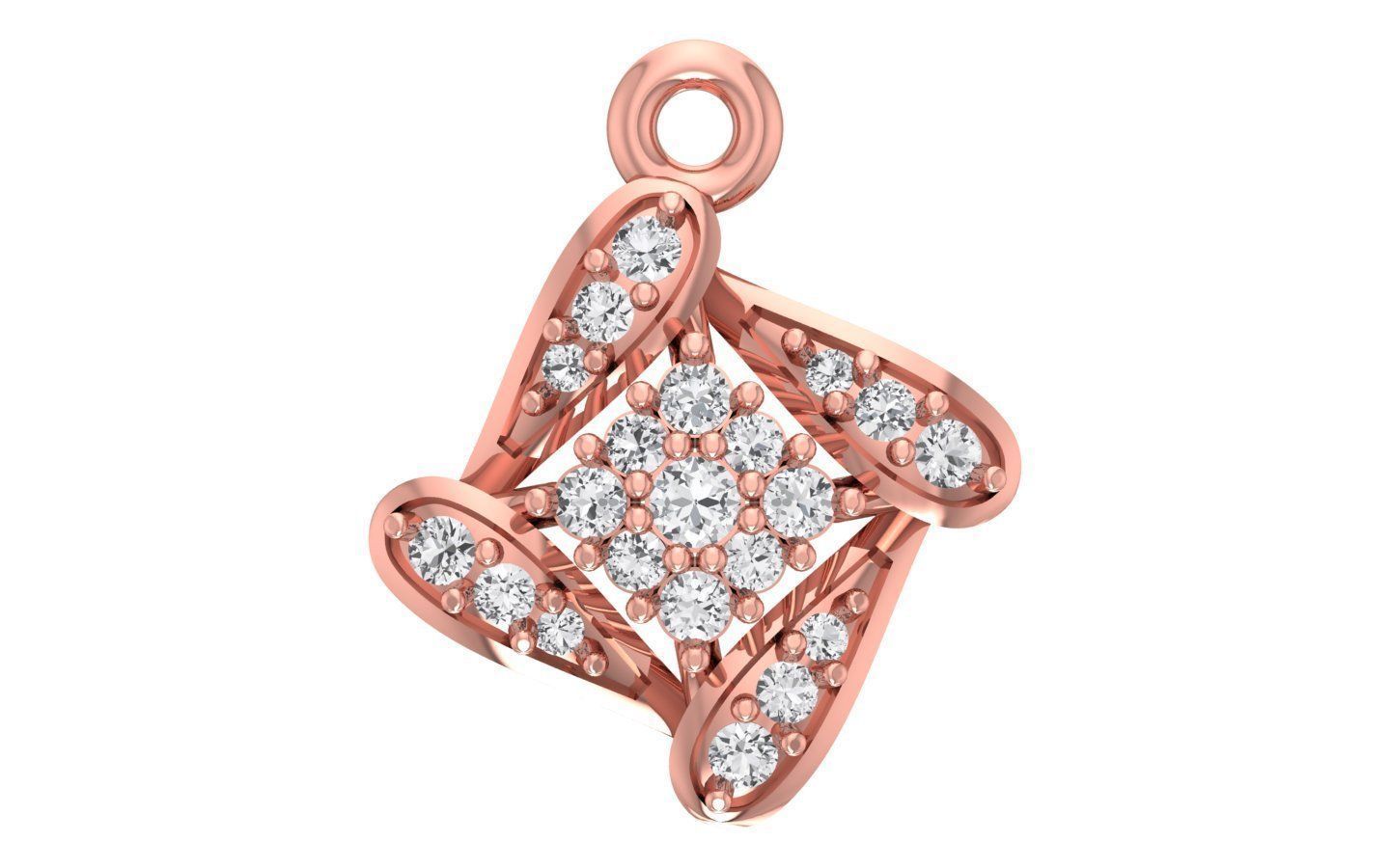 Pendant Earring Sets 3dm STL OBJ FBX Renders Details 3D print model_2