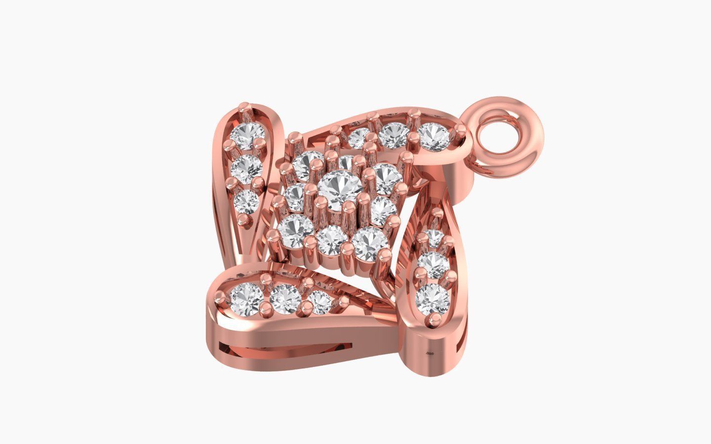 Pendant Earring Sets 3dm STL OBJ FBX Renders Details 3D print model_6