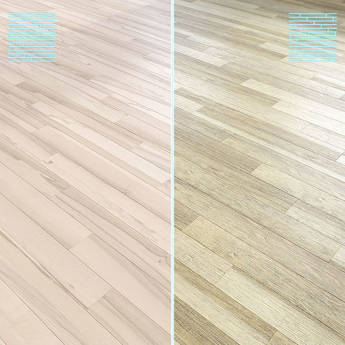 Parquet - Laminate - Wooden floor 2 in 1 Low-poly 3D model