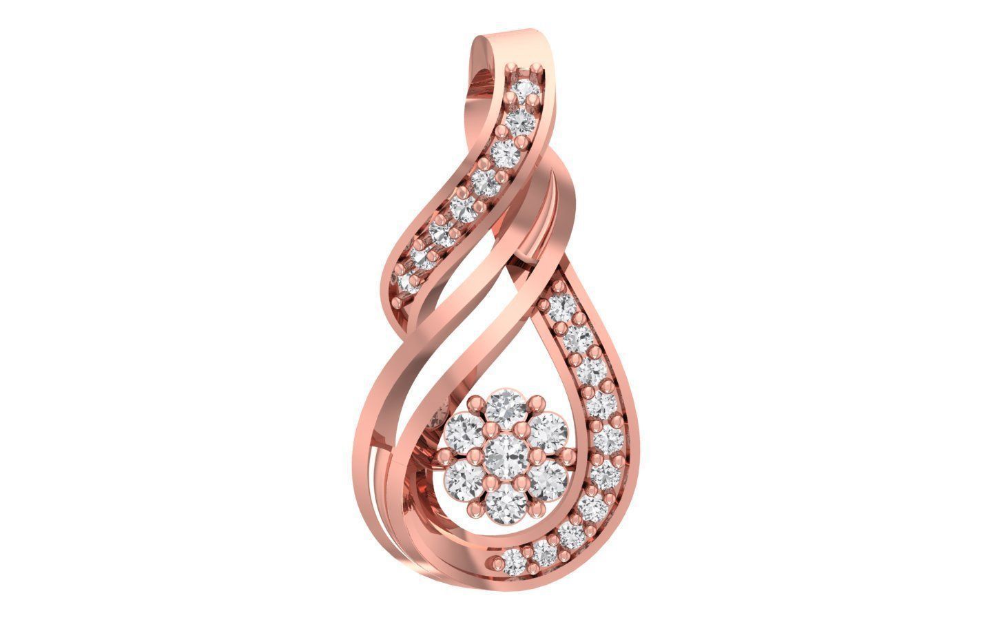 Pendant Earring Sets 3dm STL OBJ FBX Renders Details 3D print model_3