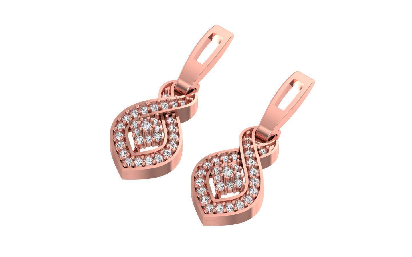 Pendant Earring Sets 3dm STL OBJ FBX Renders Details 3D print model_3