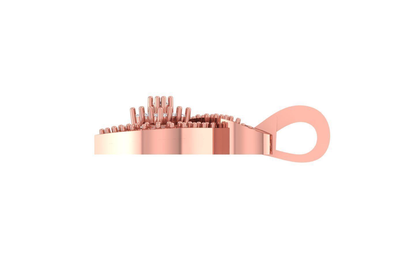 Pendant Earring Sets 3dm STL OBJ FBX Renders Details 3D print model_6