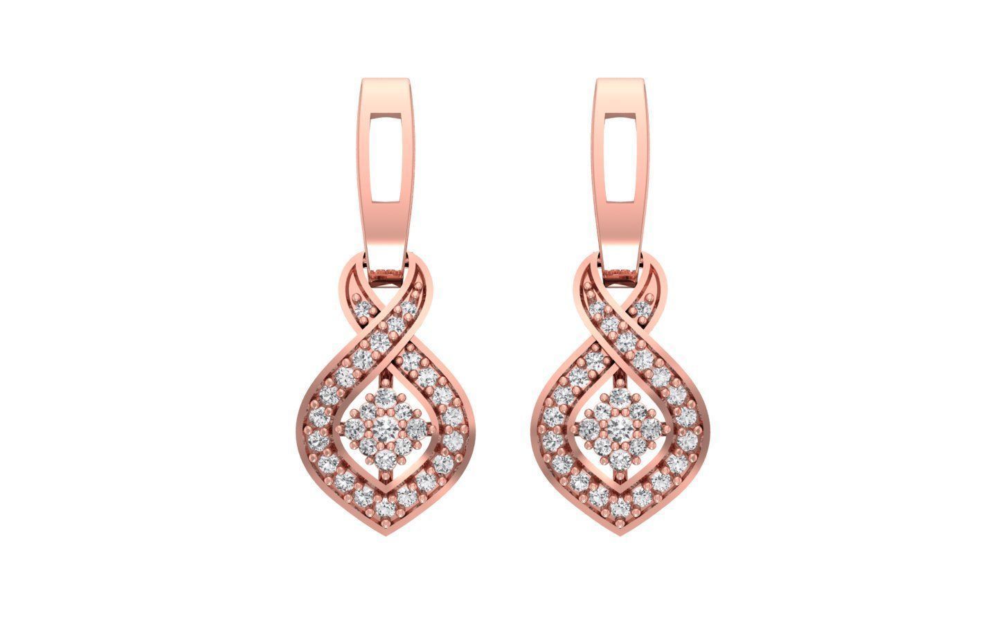 Pendant Earring Sets 3dm STL OBJ FBX Renders Details 3D print model_1