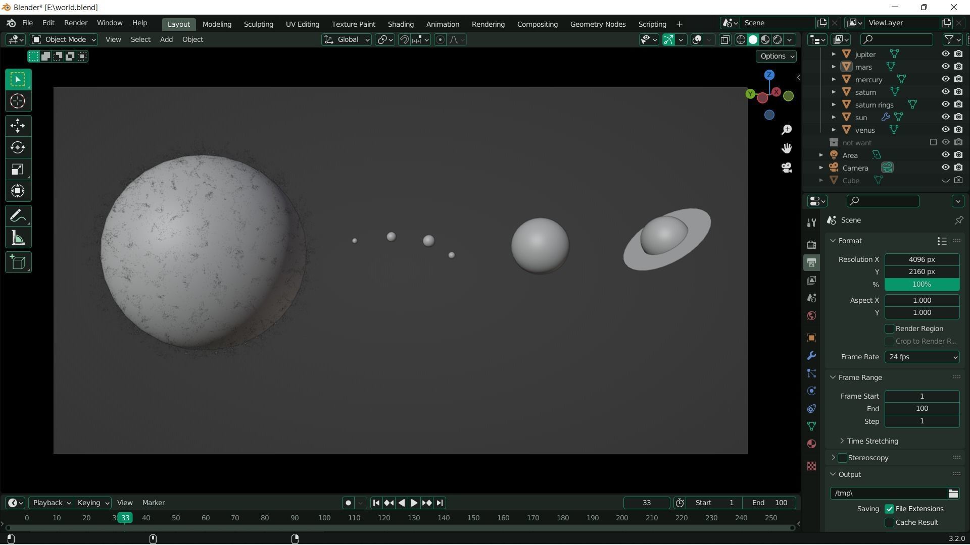 solar system 3D model_2