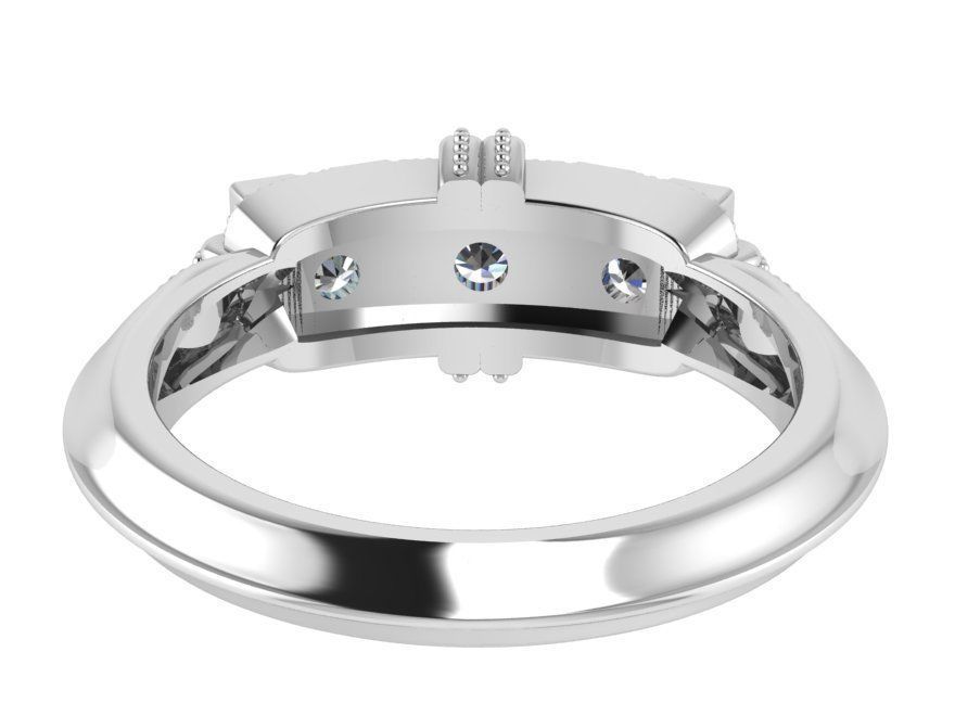 Fashion Bridge ring 1927 3D print model 3D print model_3