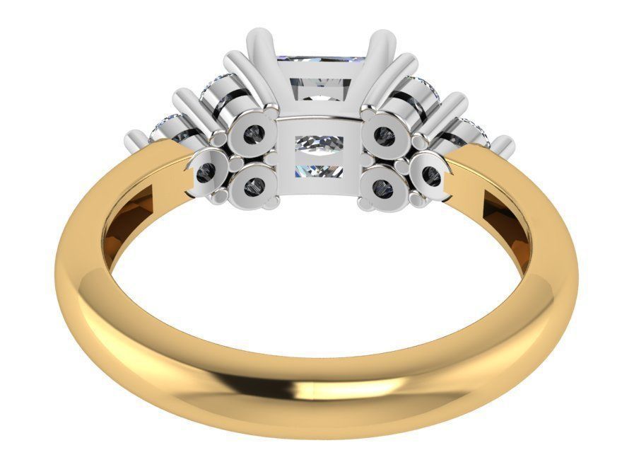 Big Diamond stone ring 1928 3D print model 3D print model_3