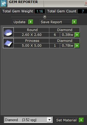 Big Diamond stone ring 1928 3D print model 3D print model_8