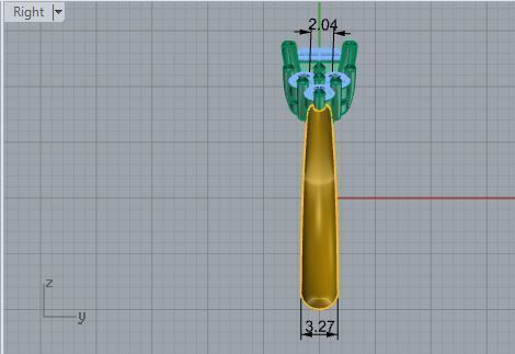 Big Diamond stone ring 1928 3D print model 3D print model_7