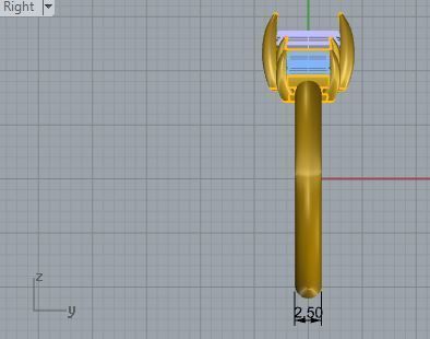 Bid Yellow Diamond ring 1929 3D print model 3D print model_6