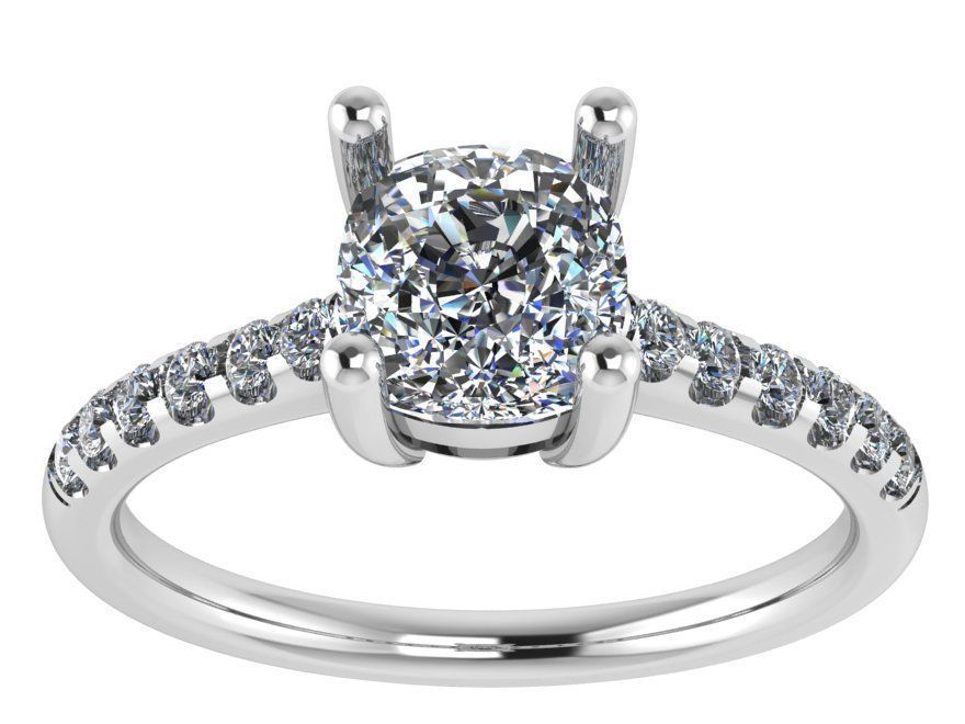 Fashion diamond ring 1931 3D print model 3D print model_2