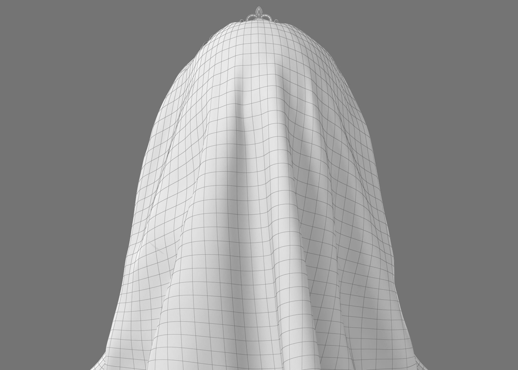 Cartoon Bride Rigged 3D model_26