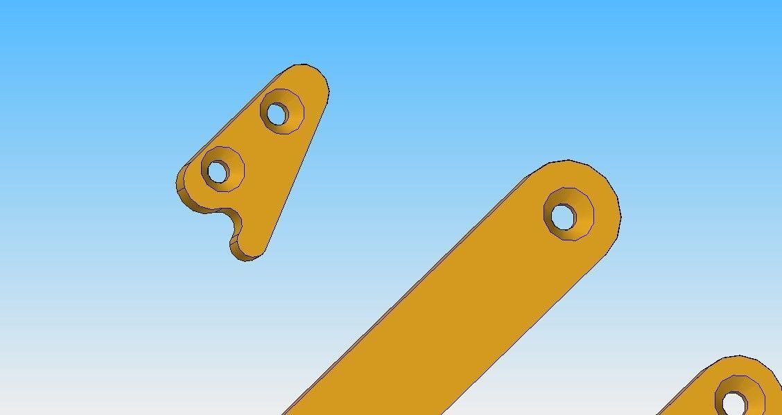 line anchor  ballast cap reel cap  line guide trigger guard  3D print model_1