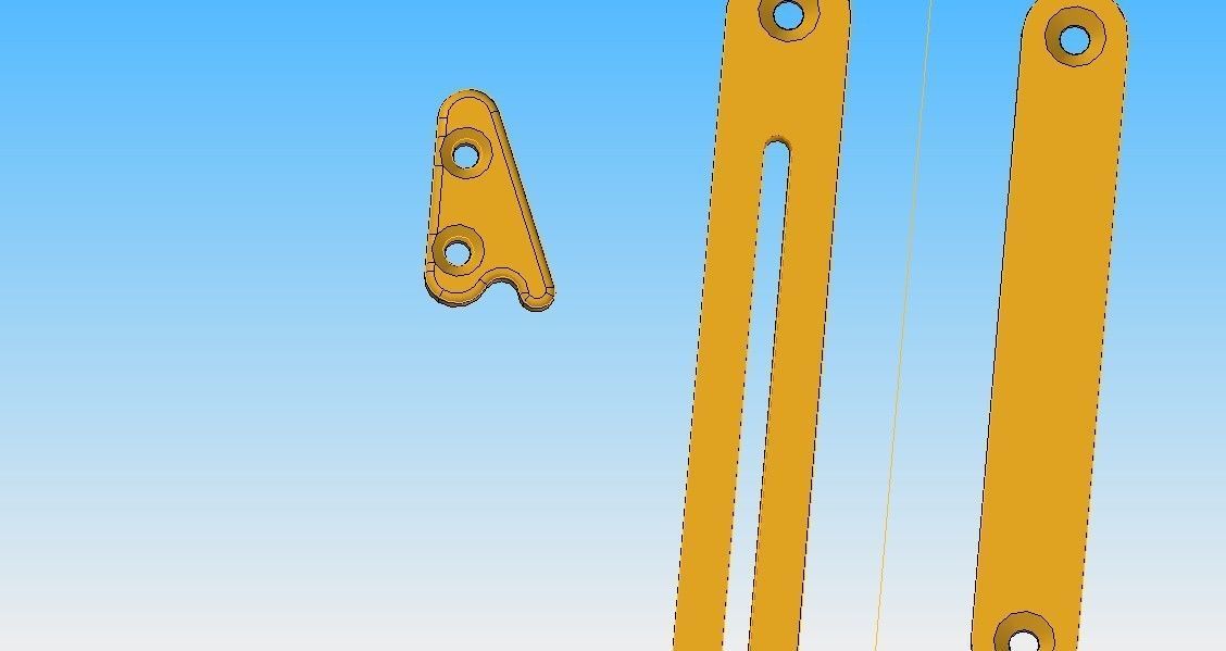 line anchor  ballast cap reel cap  line guide trigger guard  3D print model_2
