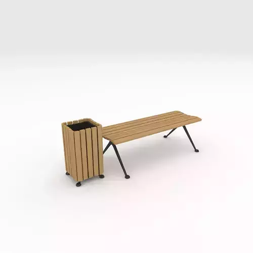 Bench Park 45 3D model