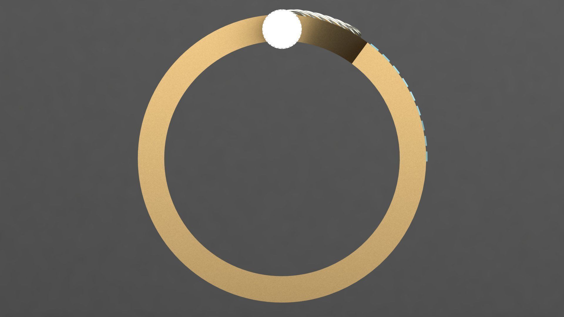 stoned Ring 3D print model_2