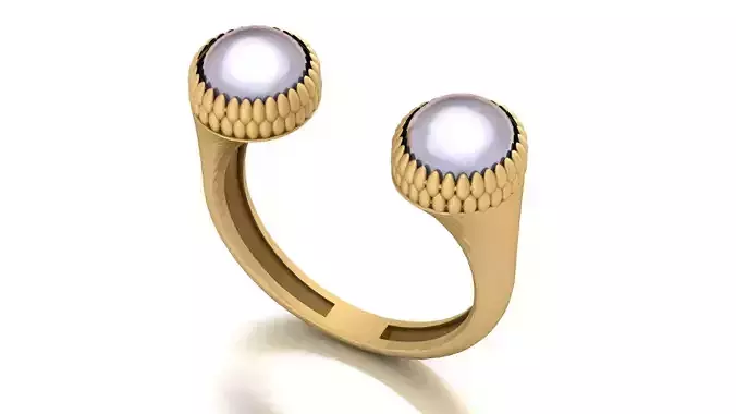 pearl ring 3D print model