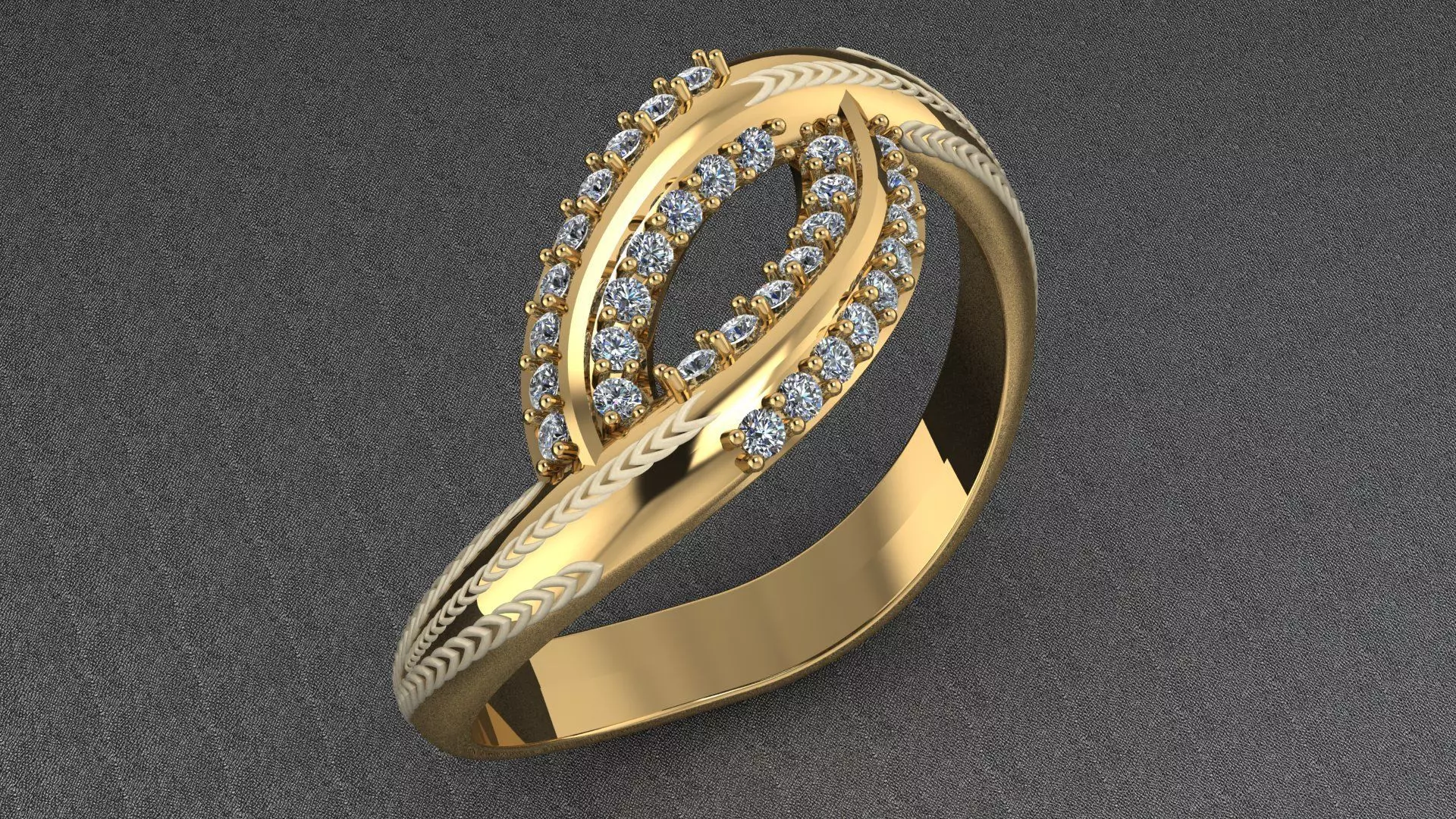 stoned ring 3D print model_0