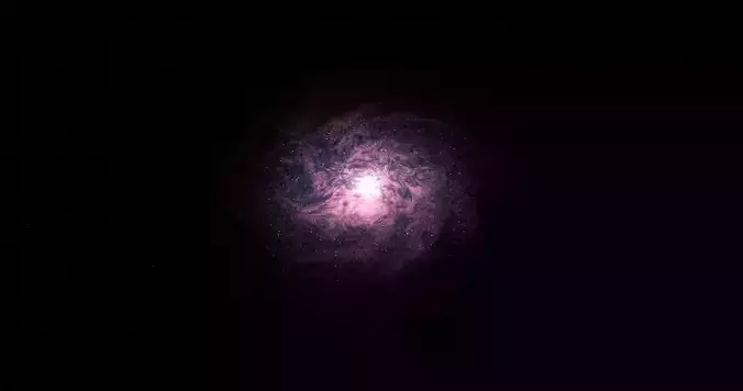 galaxy spiral Low-poly 3D model
