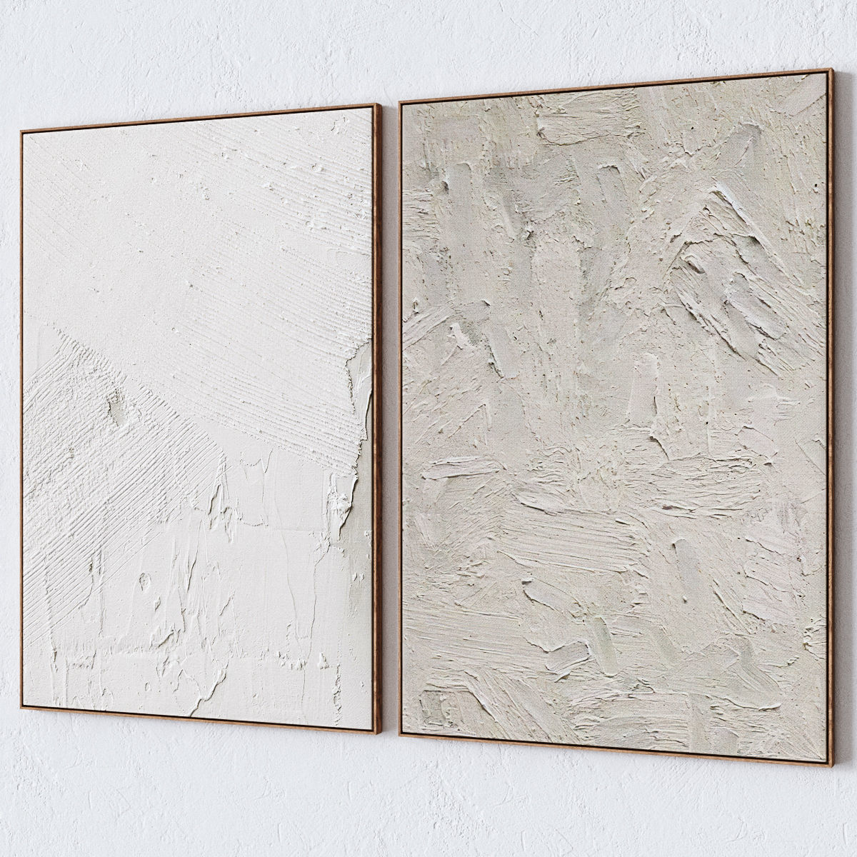 Set of six large wall paintings 2106 3D model_2